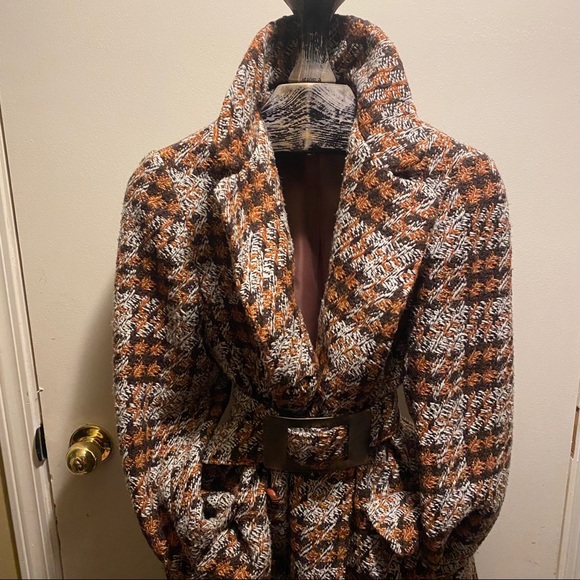 Vintage Med/Large Union Label  Tweed Trench style - Picture 16 of 16